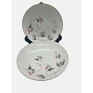 Vintage Noritake Arden Pair Soup Bowls Japan 5603 MCM 7 3/8"